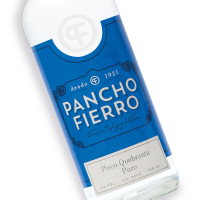 Bottle of Pisco puro quebranta Pancho Fierro