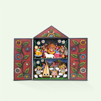 Altarpiece Andean Christmas and Scissor Dance