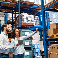 Production and logistics area of Facil company