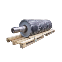 Steel pulleys for conveyor belts with rubber or rubber with ceramic inserts liners