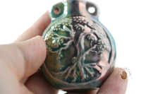 Ceramic Raku Bottle Tree of Life