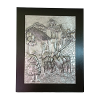 Embossed Aluminum Painting of Andean Landscape