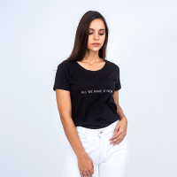 Women Short Sleeve Top in Pima Jersey - 145 g/m2