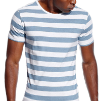 Men Striped short leeve Tee.