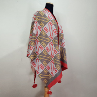 Calendar Cape gray with red, side view