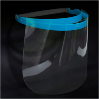 Personal face shield - light blue