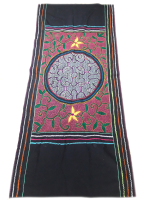emboirdered textile shipibo