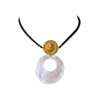 CHAKASQA NECKLACE |SKU: PARSEA - 037 | Talla L:  Ø 2.8 cm - ↔ 32 cm | Material: bronce recubierto de oro de 24k |The Lord of Sipan Treasure – Chiclayo |