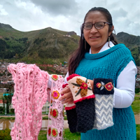 Each Llactamaki piece is woven with the magical hands of Peruvian mothers who spend between 3 to 10 days weaving to give each piece the perfect finish and shape.  At Llactamaki we believe in the value of hand knitting, made with quality materials; By buying a product from our brand you are supporting more than 60 artisan women and more than 100 families.  Our loving handwork is the key to the quality and perfection of our products.  Atte. Sonia Fernandez