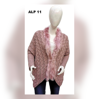 Fur Cardigan 100% Baby Alpaca