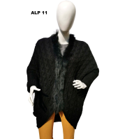 Fur Cardigan 100% Baby Alpaca