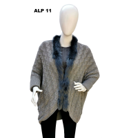 Fur Cardigan 100% Baby Alpaca