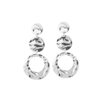 Openwork Round 925 Sterling Silver Earrings - Baliq