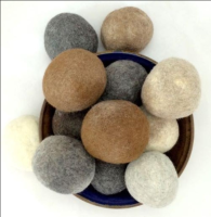 Felted alpaca wool balls