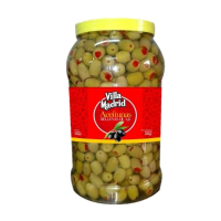 Green olives stuffed with chili pepper