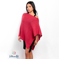 Alpaca poncho for women