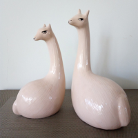 Ceramic Vicuñas Couple