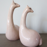 Ceramic Vicuñas Couple