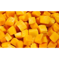Highly natural frozen papaya cubes with exportation quality 