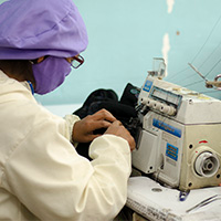 sewing process