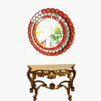 Console and Mirror Carving