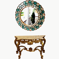 Console and Mirror Carving