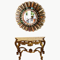 Console and Mirror Carving