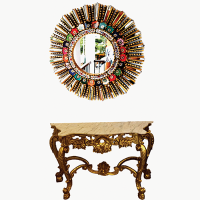 Console and Mirror Carving