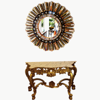 Console and Mirror Carving