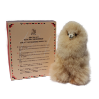 Baby Alpaca Plush Beige Color 9 Inches with Box