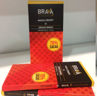 Organic Dark Chocolate Bar With Maca Crispy (80 GR)