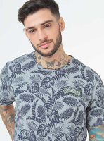 T-shirt leaves feather Cotton For man Modas Kayita