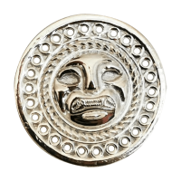Goldsmith work detail  | Piece worked in the Paola Arguello artisan workshop | Emptying technique | Treasure Lord of  Sipan Replica| Handmade | Peruvian Goldsmithing |