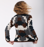 sweater in intarsia fabric