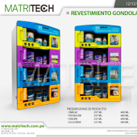 Matritech. POS. Brand display