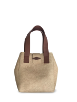 Beige Alpaca Felt Bag - Sophie Ottaner