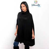 Poncho with applications for women