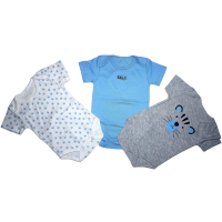 3-Pack Onesies Cotton Bodysuits