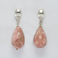 Drop silver earrings 925