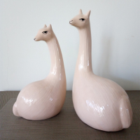 Ceramic Pair of Vicuñas
