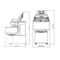 Nova Brand K-25 Sobadora Kneader.