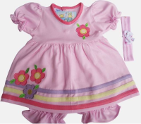 Baby Cotton Dress Flower 