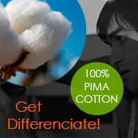 Get differenciate! We use 100% pima cotton for your private label