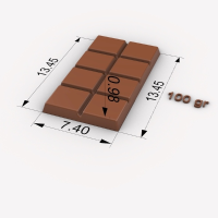 Mold for Chocolate Tablet 100 Grams 2 