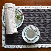 Crochet and Jersey Placemat