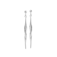 Intertwined Stick 925 Sterling Silver Earrings - Baliq