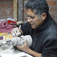  Transforming the clay.