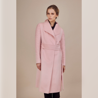Pink Alpaca Coat Women - Varied Colors and Sizes