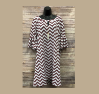 Dress Chevron Wine