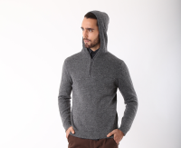 Lightweight hooded sweater